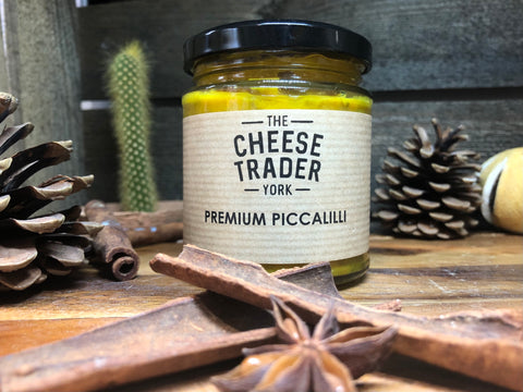 THE CHEESE TRADER'S PREMIUM PICCALILLI.